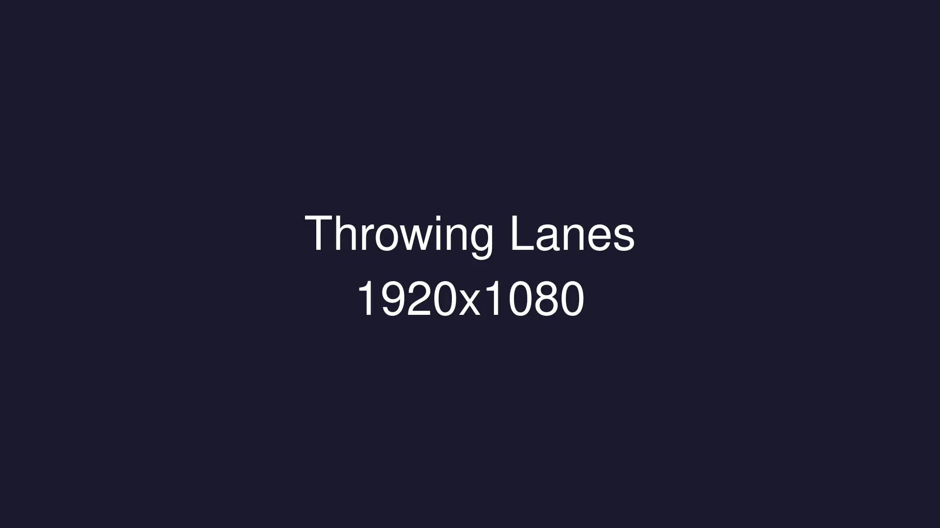 INTERACTIVE THROWING LANES